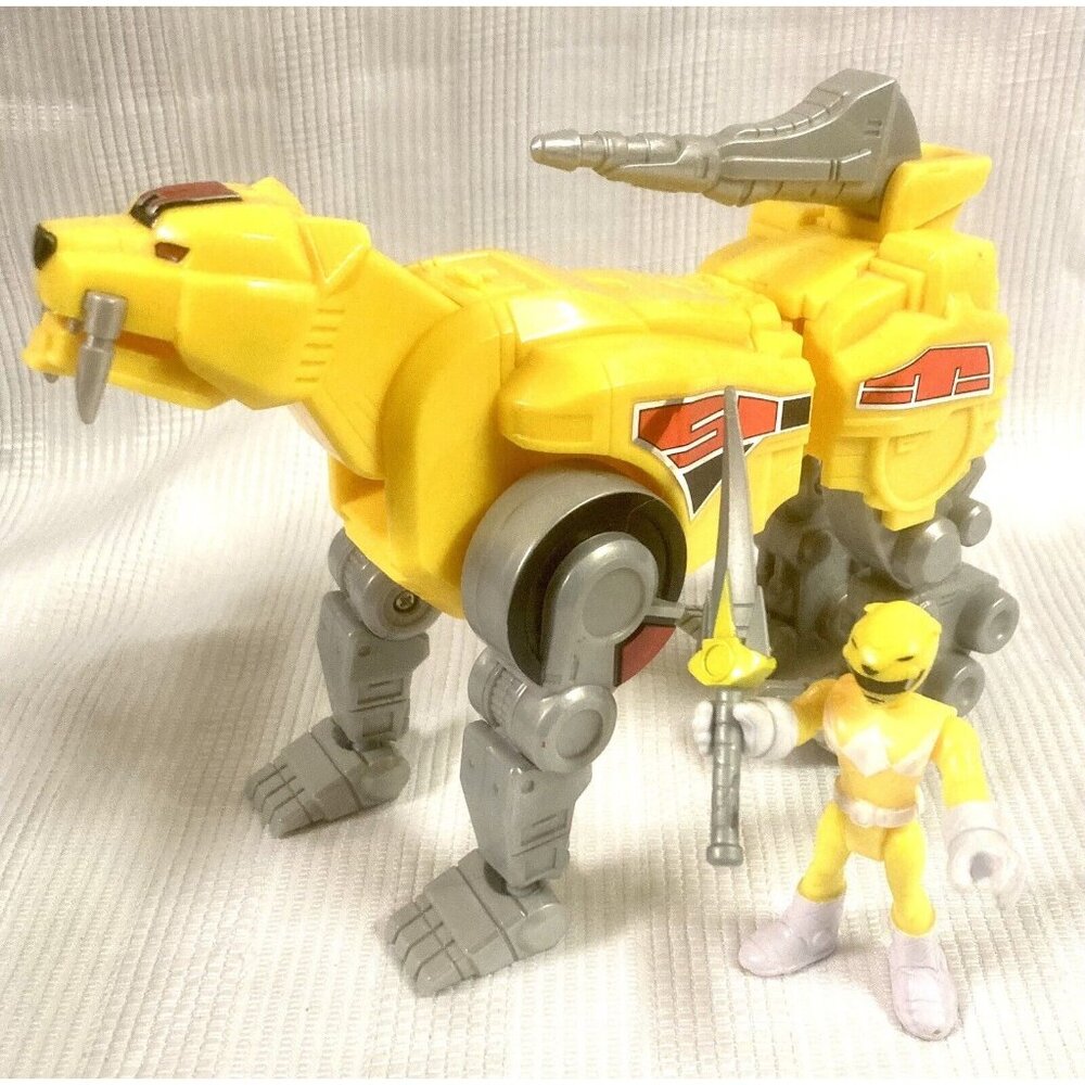 Power Rangers Dino Charge Yellow Zord Megazord Figure Toy
